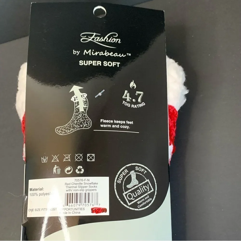 Fashion by Mirabeau Super Soft‎ Thermal Knit Slipper Socks